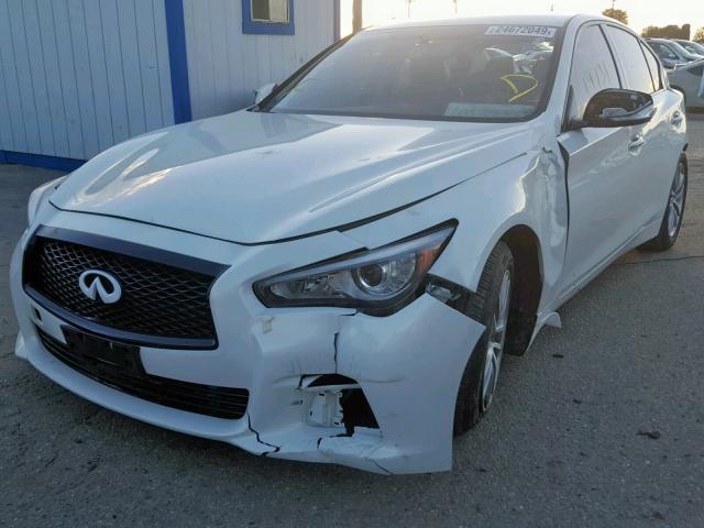 JN1BV7AP4EM682379 - 2014 INFINITI Q50 BASE WHITE photo 2