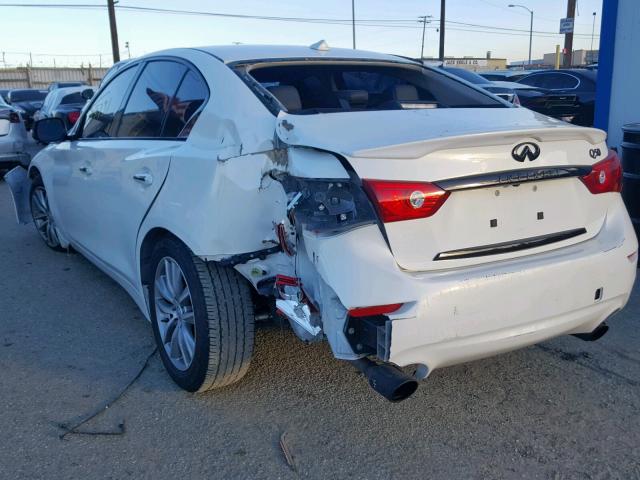 JN1BV7AP4EM682379 - 2014 INFINITI Q50 BASE WHITE photo 3