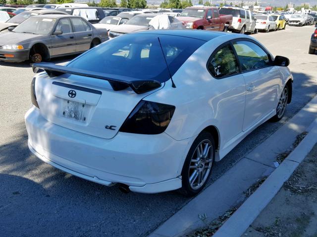 JTKDE177770147267 - 2007 TOYOTA SCION TC 白色 照片 4