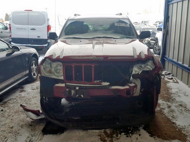 1J4GR48KX6C242975 - 2006 JEEP GRAND CHER RED photo 9