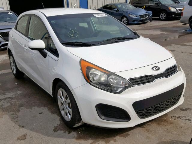 KNADN5A36D6190587 - 2013 KIA RIO EX WHITE photo 1