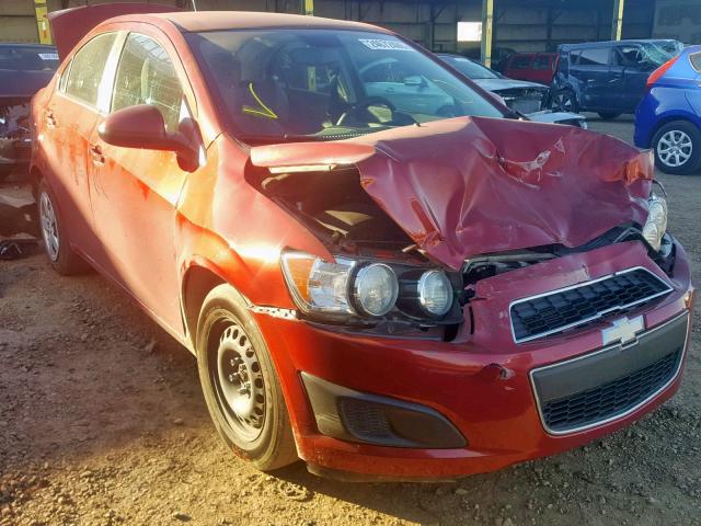 1G1JA5SH3D4182740 - 2013 CHEVROLET SONIC LS 红色 照片 1