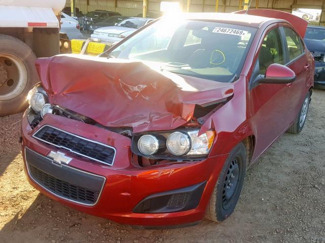 1G1JA5SH3D4182740 - 2013 CHEVROLET SONIC LS 红色 照片 2