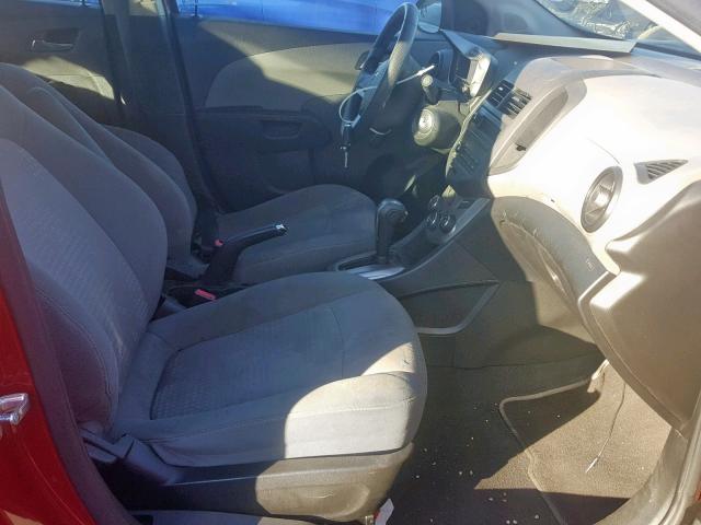 1G1JA5SH3D4182740 - 2013 CHEVROLET SONIC LS 红色 照片 5