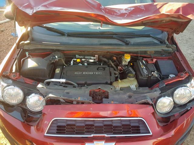 1G1JA5SH3D4182740 - 2013 CHEVROLET SONIC LS 红色 照片 7