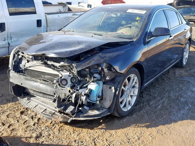 1G1ZK577694102760 - 2009 CHEVROLET MALIBU LTZ BLACK photo 2