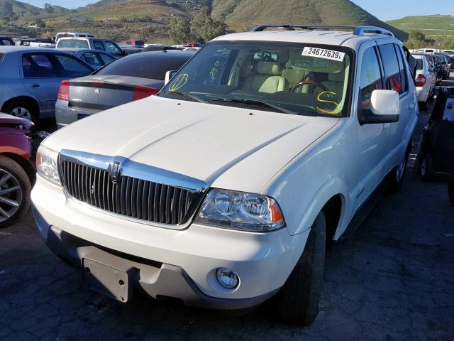 5LMEU68H83ZJ42306 - 2003 LINCOLN AVIATOR WHITE photo 2