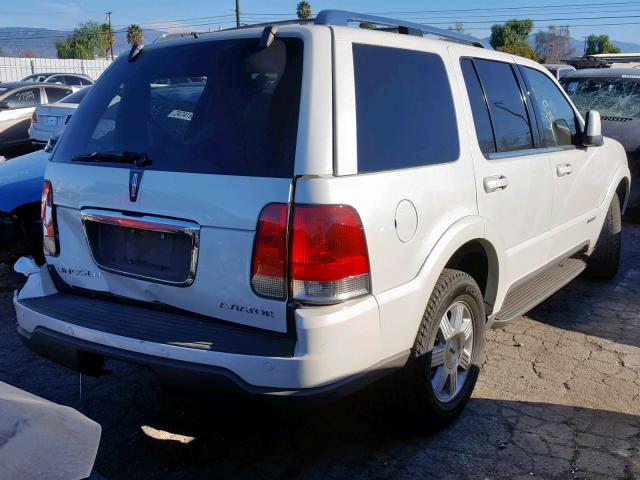 5LMEU68H83ZJ42306 - 2003 LINCOLN AVIATOR WHITE photo 4