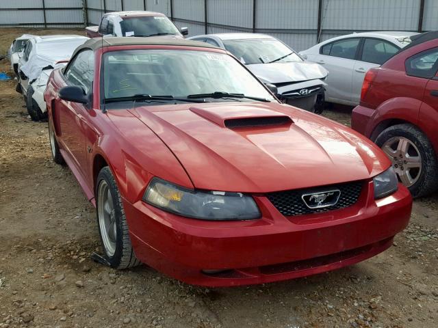 1FAFP45X82F191756 - 2002 FORD MUSTANG GT RED photo 1