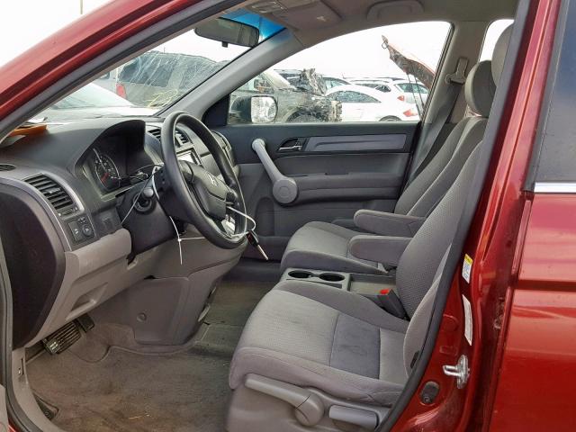 JHLRE483X7C029581 - 2007 HONDA CR-V LX RED photo 5