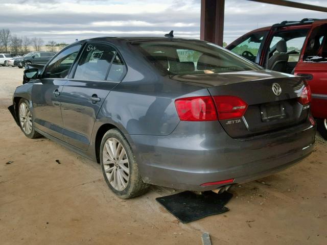 3VWLX7AJ8BM352894 - 2011 VOLKSWAGEN JETTA SEL GRAY photo 3