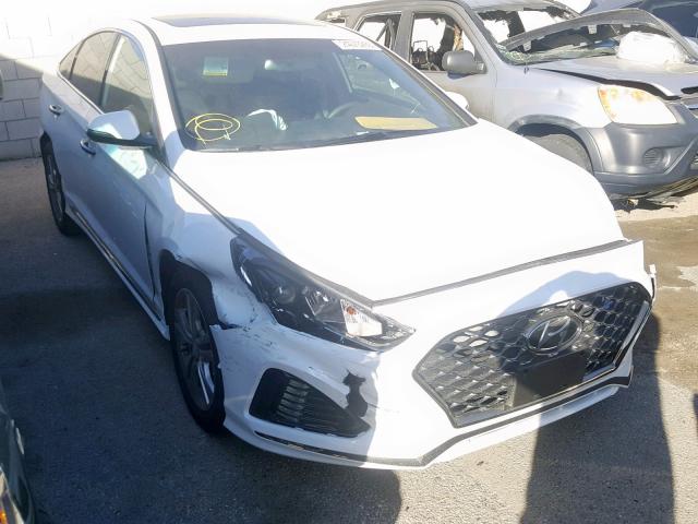 5NPE34AF0KH733176 - 2019 HYUNDAI SONATA SPO WHITE photo 1