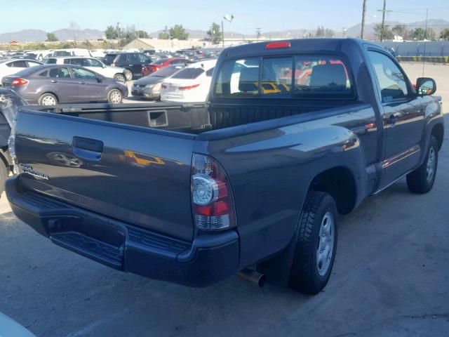 5TFNX4CN1BX007016 - 2011 TOYOTA TACOMA GRAY photo 4