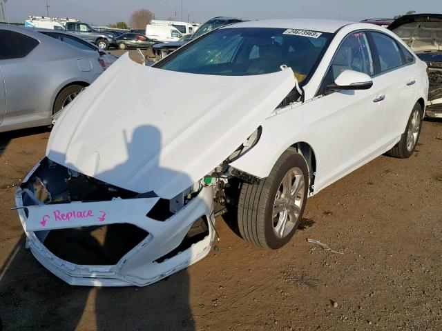 5NPE34AF7JH644834 - 2018 HYUNDAI SONATA SPO WHITE photo 2