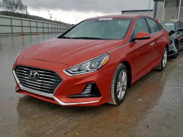 5NPE34AF1JH648572 - 2018 HYUNDAI SONATA SPO RED photo 2