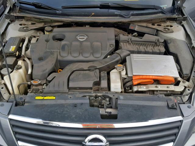 1N4CL21E48C208201 - 2008 NISSAN ALTIMA HYB GRAY photo 7