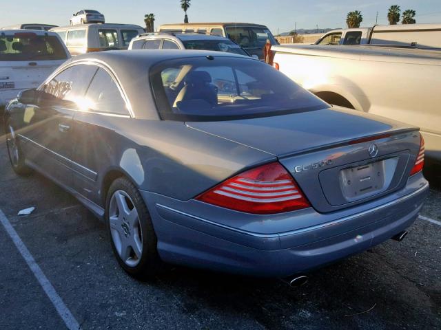 WDBPJ75J24A040701 - 2004 MERCEDES-BENZ CL 500 GRAY photo 3