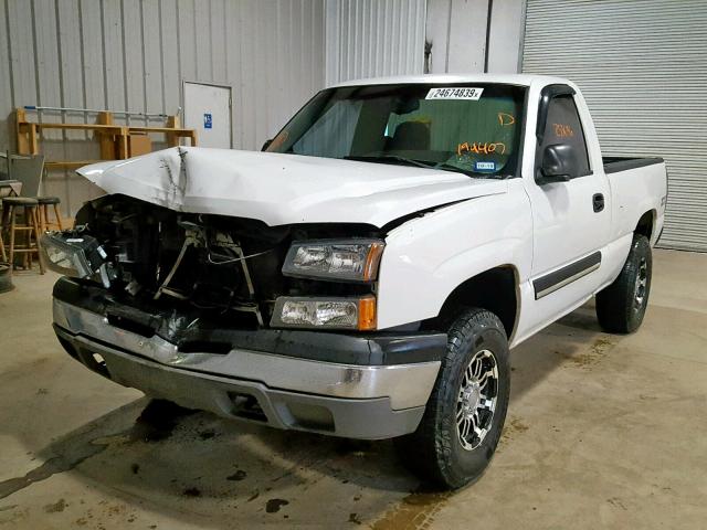 1GCEK14T54Z194407 - 2004 CHEVROLET SILVERADO WHITE photo 2