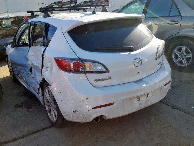 JM1BL1H61A1299640 - 2010 MAZDA 3 S WHITE photo 3