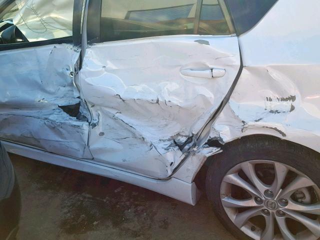 JM1BL1H61A1299640 - 2010 MAZDA 3 S WHITE photo 9