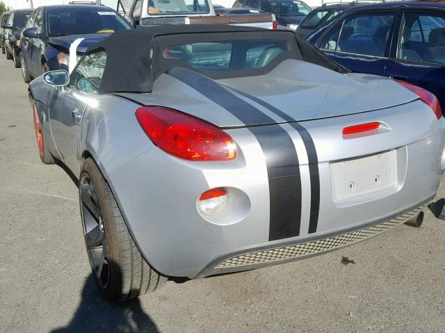 1G2MB35B07Y116712 - 2007 PONTIAC SOLSTICE GRAY photo 3