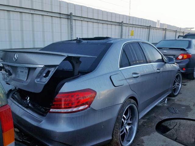 WDDHF5KB8EA918051 - 2014 MERCEDES-BENZ E 350 SILVER photo 4