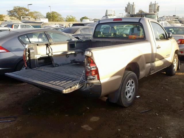 5TENX22N08Z538487 - 2008 TOYOTA TACOMA TAN photo 4