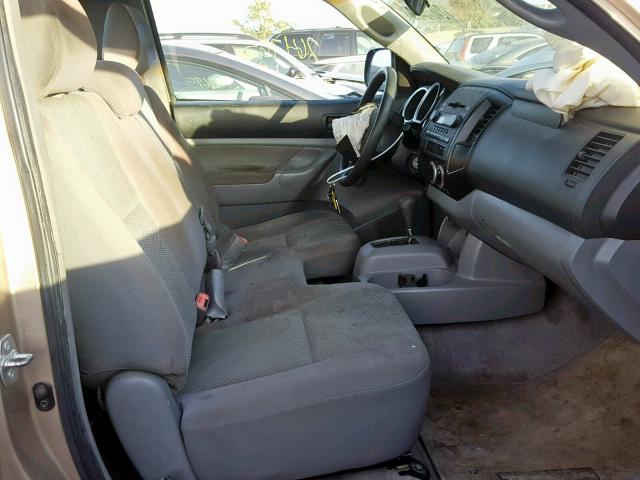 5TENX22N08Z538487 - 2008 TOYOTA TACOMA TAN photo 5