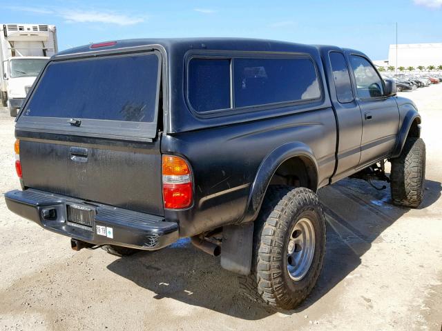 5TESN92N44Z432569 - 2004 TOYOTA TACOMA XTR BLACK photo 4