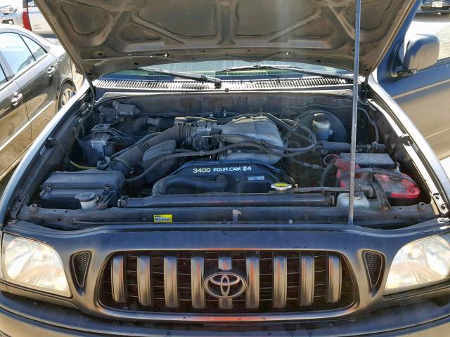 5TESN92N44Z432569 - 2004 TOYOTA TACOMA XTR BLACK photo 7