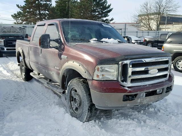 1FTWW31P05EC80356 - 2005 FORD F350 SRW S MAROON photo 1