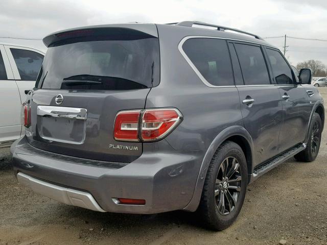 JN8AY2NE8H9702673 - 2017 NISSAN ARMADA PLA CHARCOAL photo 4