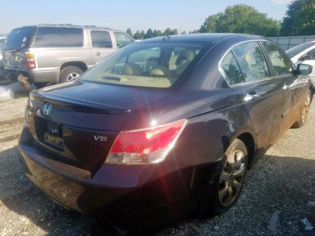 5KBCP36899B002109 - 2009 HONDA ACCORD EXL BLACK photo 4