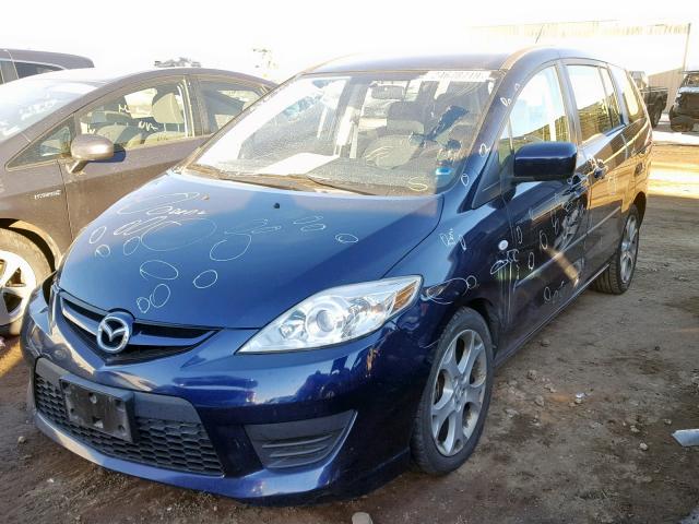 JM1CR293690358471 - 2009 MAZDA 5 BLUE photo 2