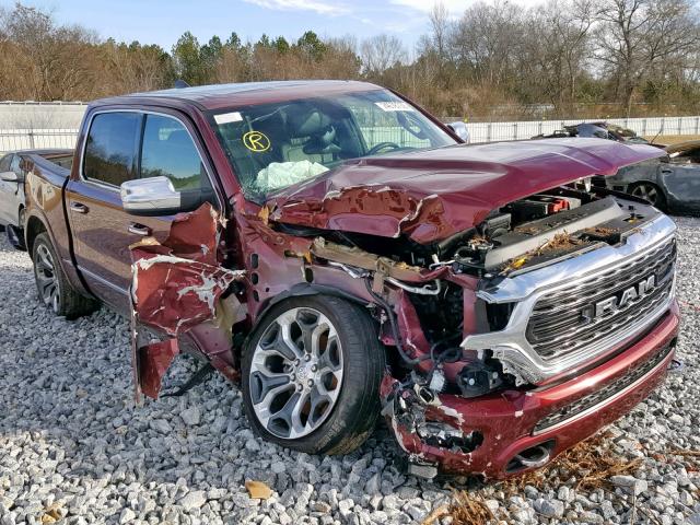 1C6SRFHT1KN607697 - 2019 RAM 1500 LIMIT BURGUNDY photo 1