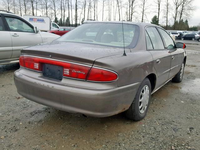 2G4WS52JX41157418 - 2004 BUICK CENTURY CU BROWN photo 4