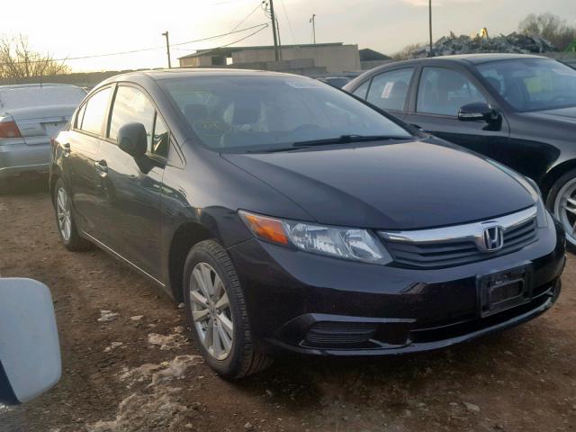 19XFB2F98CE307742 - 2012 HONDA CIVIC EXL BLACK photo 1