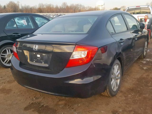 19XFB2F98CE307742 - 2012 HONDA CIVIC EXL BLACK photo 4