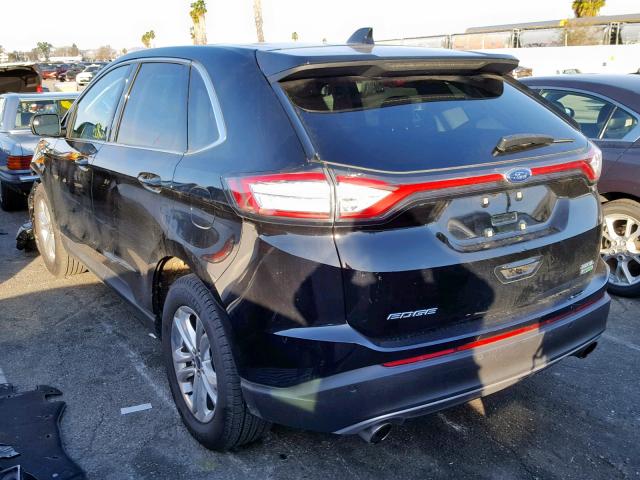 2FMPK3J91JBC51872 - 2018 FORD EDGE SEL BLACK photo 3