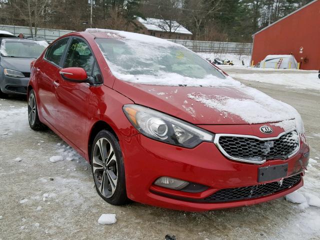 KNAFX4A80E5083826 - 2014 KIA FORTE EX RED photo 1