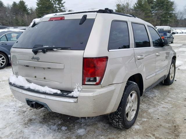 1J8HR58N17C579281 - 2007 JEEP GRAND CHER BEIGE photo 4