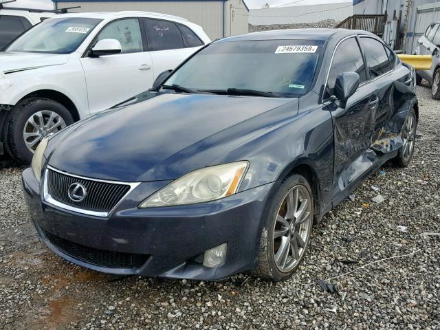 JTHBK262685066816 - 2008 LEXUS IS 250 CHARCOAL photo 2