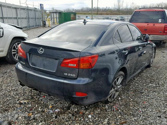 JTHBK262685066816 - 2008 LEXUS IS 250 CHARCOAL photo 4