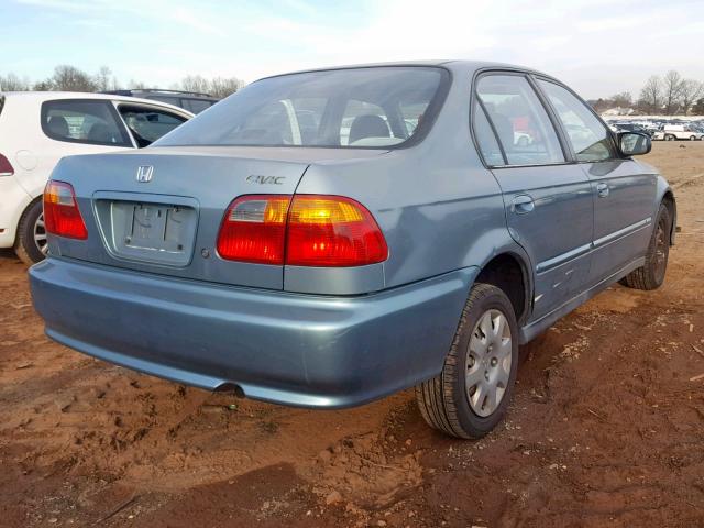 2HGEJ661XYH555472 - 2000 HONDA CIVIC BASE BLUE photo 4