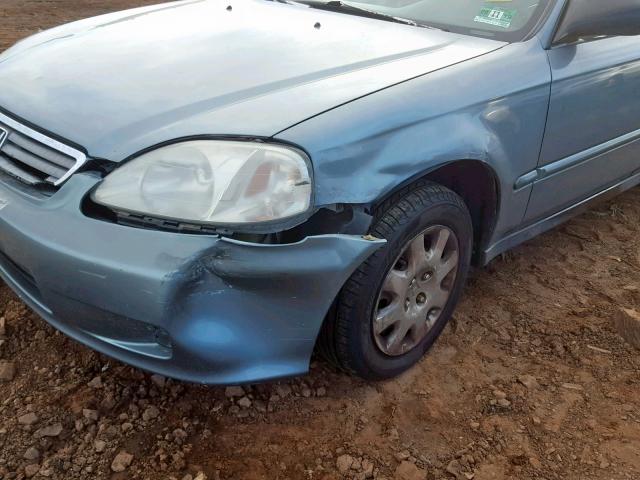 2HGEJ661XYH555472 - 2000 HONDA CIVIC BASE BLUE photo 9