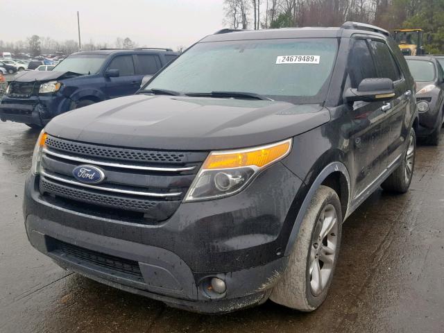 1FMHK8F80BGA03575 - 2011 FORD EXPLORER L BLACK photo 2