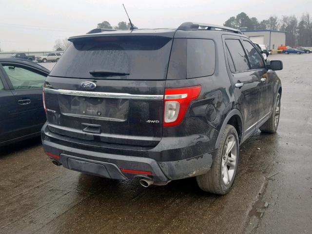 1FMHK8F80BGA03575 - 2011 FORD EXPLORER L BLACK photo 4