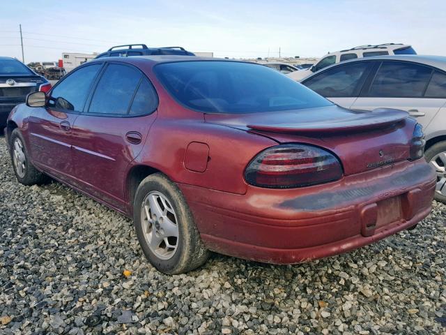 1G2WK52J11F102899 - 2001 PONTIAC GRAND PRIX MAROON photo 3