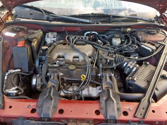 1G2WK52J11F102899 - 2001 PONTIAC GRAND PRIX MAROON photo 7