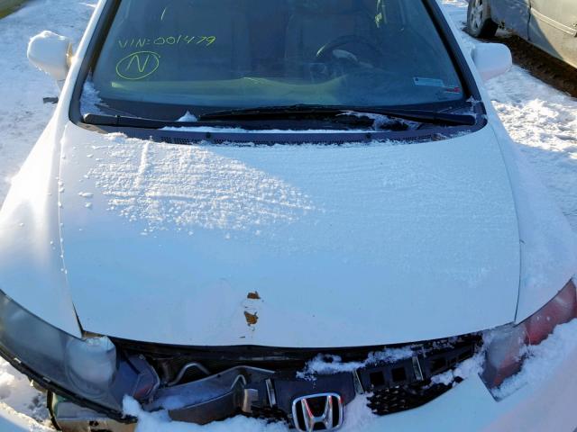 1HGFA16939L001479 - 2009 HONDA CIVIC EXL WHITE photo 7